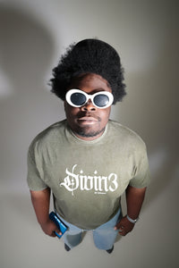 WASHED SAGE DIVIN3 DIVINITY TEE